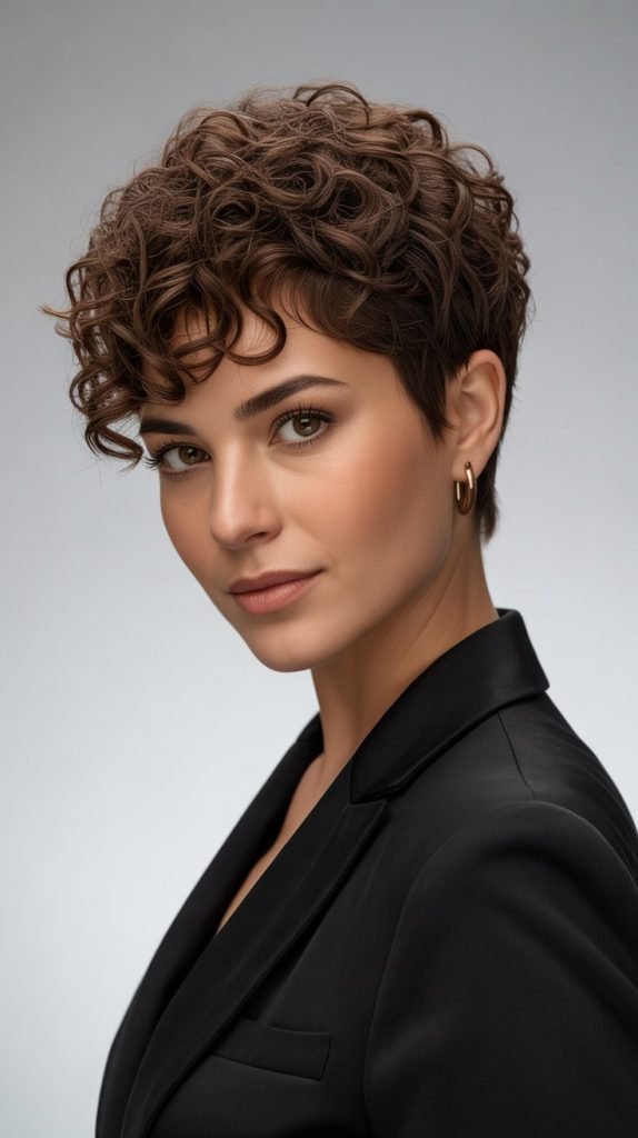 Curly Pixie Cut