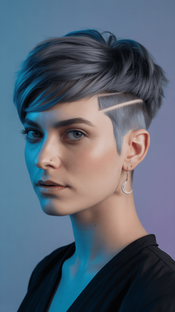 Graduated Length Pixie with Multiple Undercuts