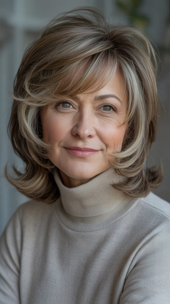 Layered Shag with Face-Framing Highlights