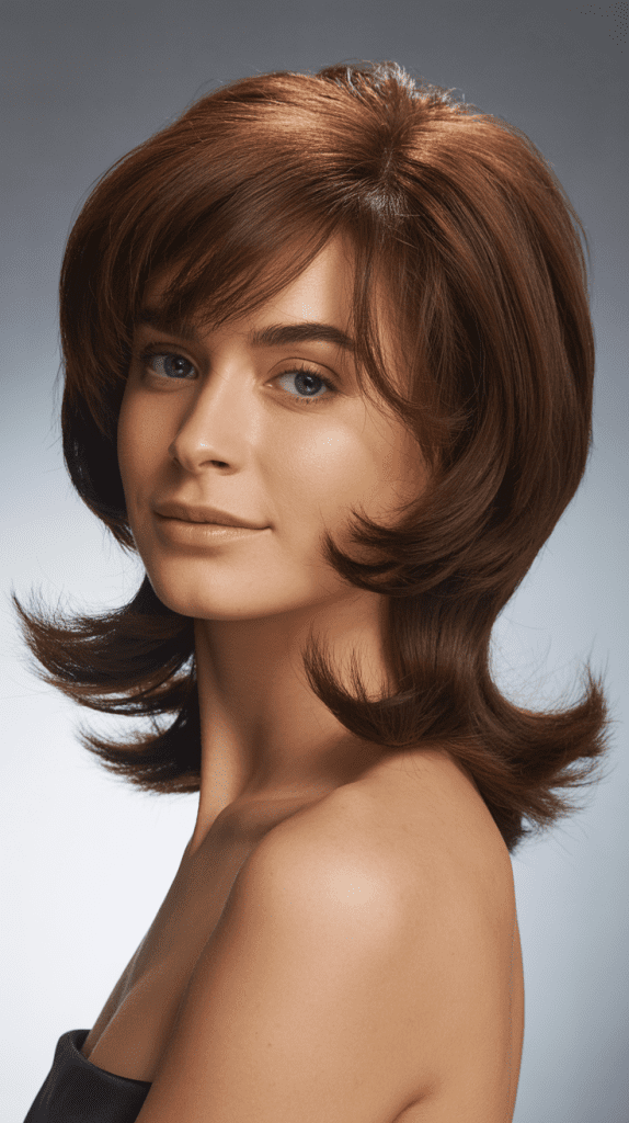 Feathered Midi with Crown Volume