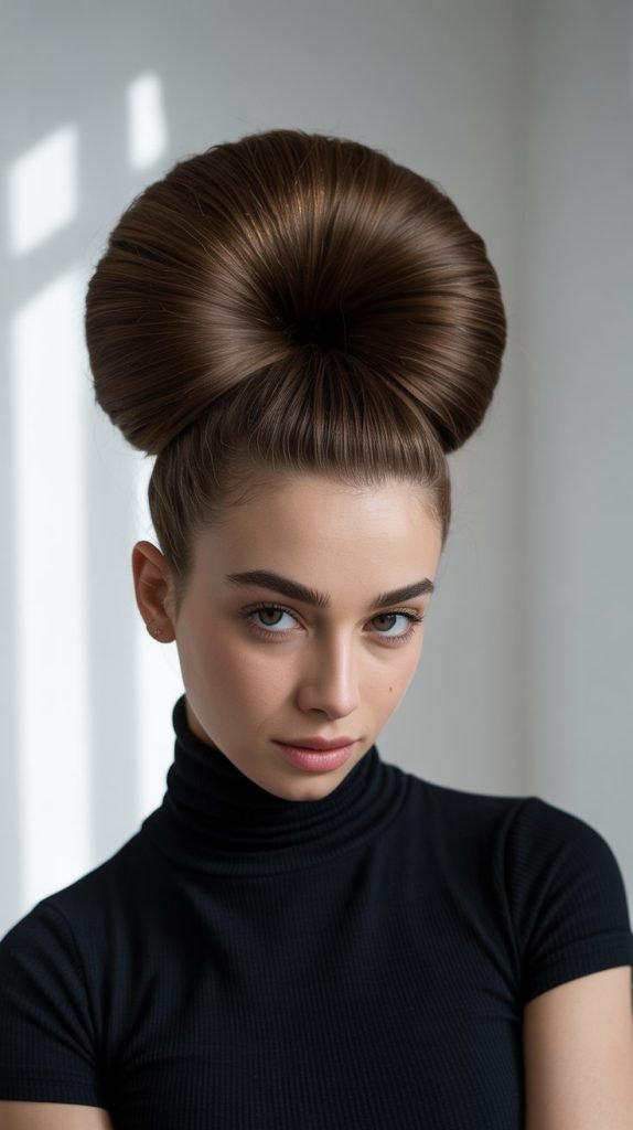 Sock Bun Technique for Short Hair