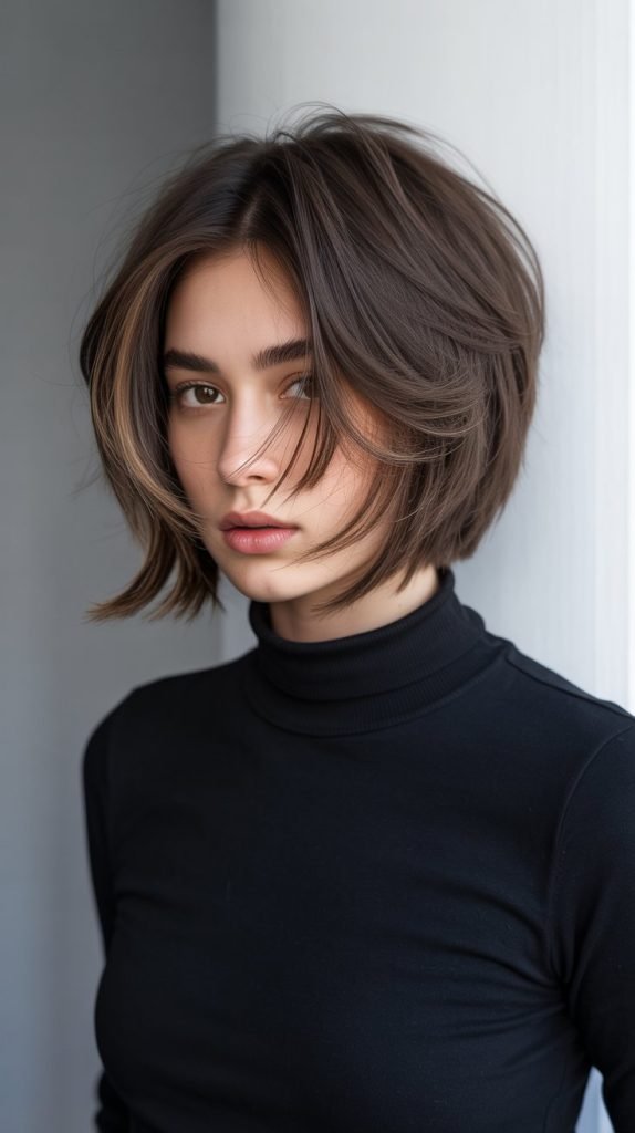 Razor-Cut Stacked Bob