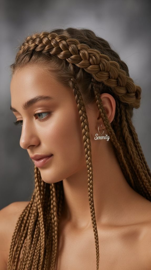 Braided Crown and Side Cascade