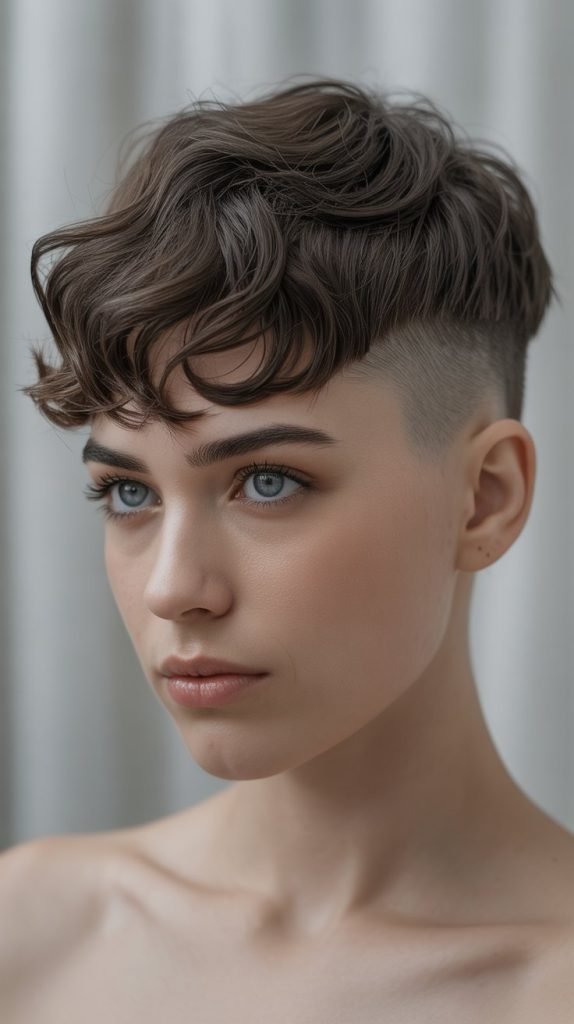 Undercut Wavy Pixie
