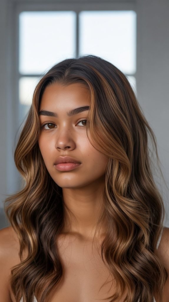 Caramel Highlights for Different Skin Tones