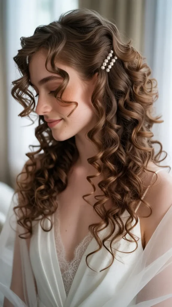 Romantic Side-Swept Curls