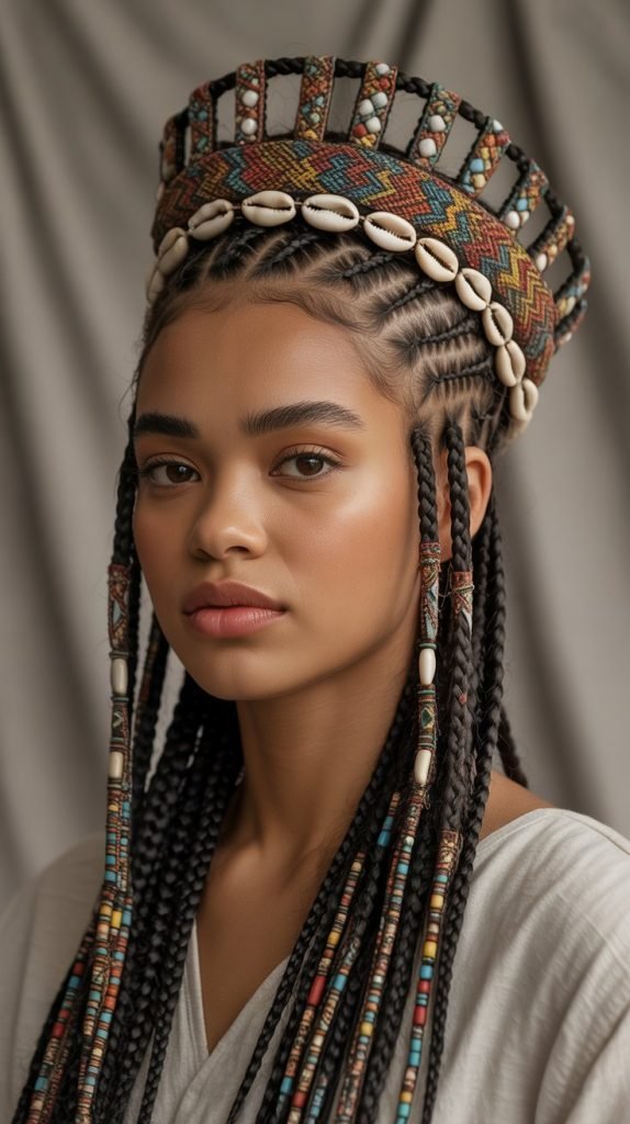 Intricate Crown Braid Combinations