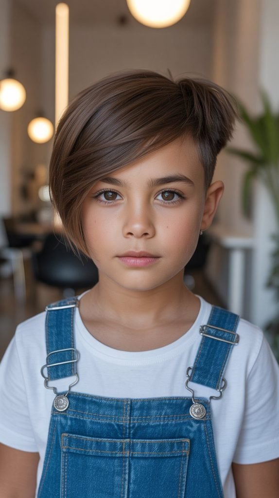 Asymmetrical Side-Swept Cut