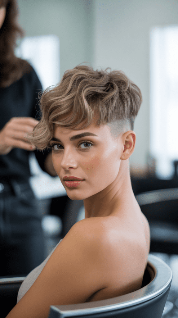 Choppy Pixie with Razor-Cut Undercut