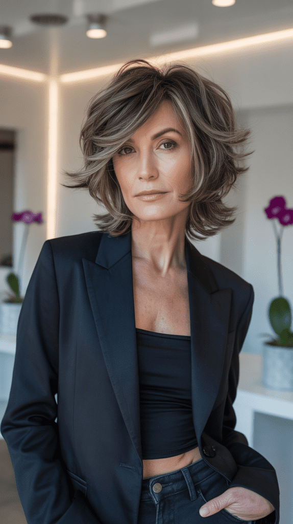 Choppy Layers with Modern Edge Styling