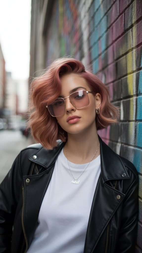 Asymmetrical Wavy Bob