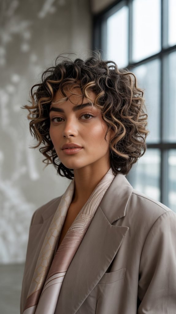 Contemporary Curly Cut with Modern Proportions