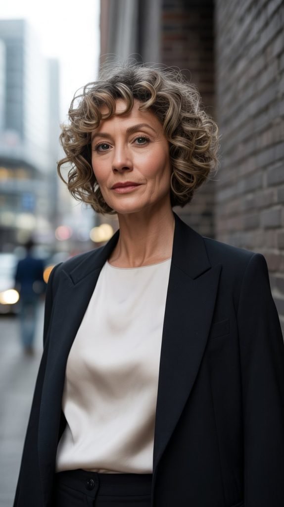  Curly Bob with Volume