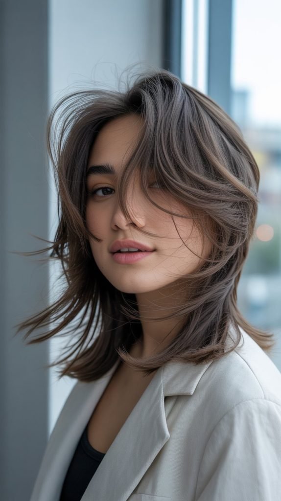 Medium Piece-y Layers for Thick Hair