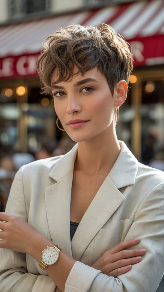 Tousled Pixie with Texture