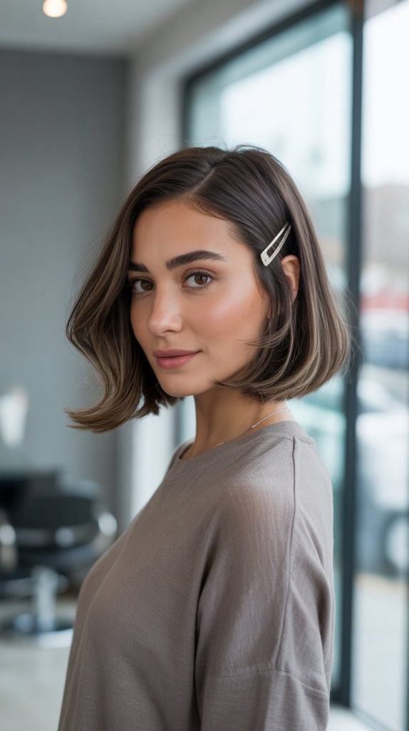 Long Bob with Face-Framing Layers