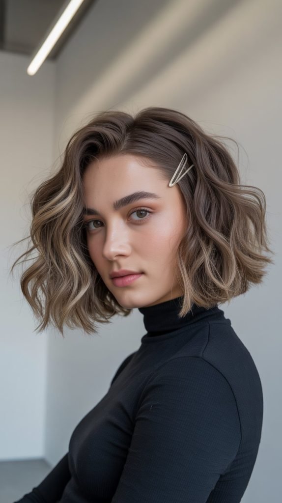 Wavy Midi Cut with Choppy Layers