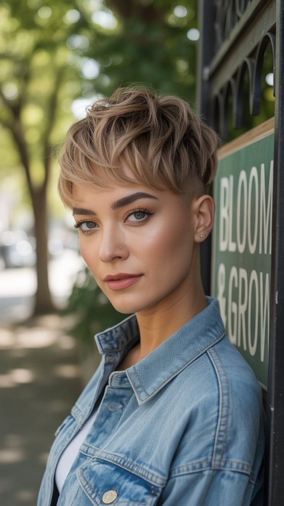 Textured Crop with Undercut
