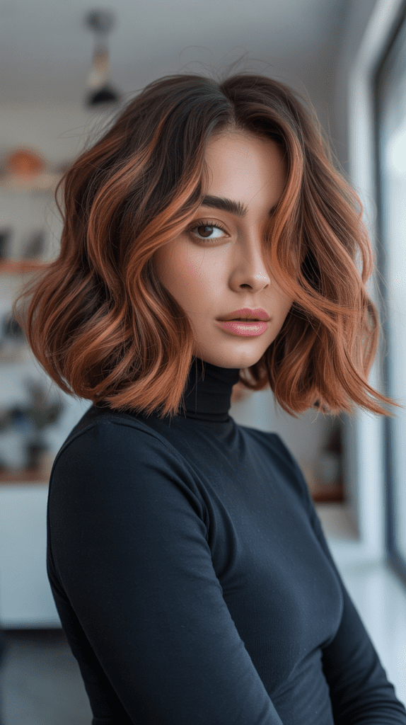 Disconnected Lob with Chunky Highlights