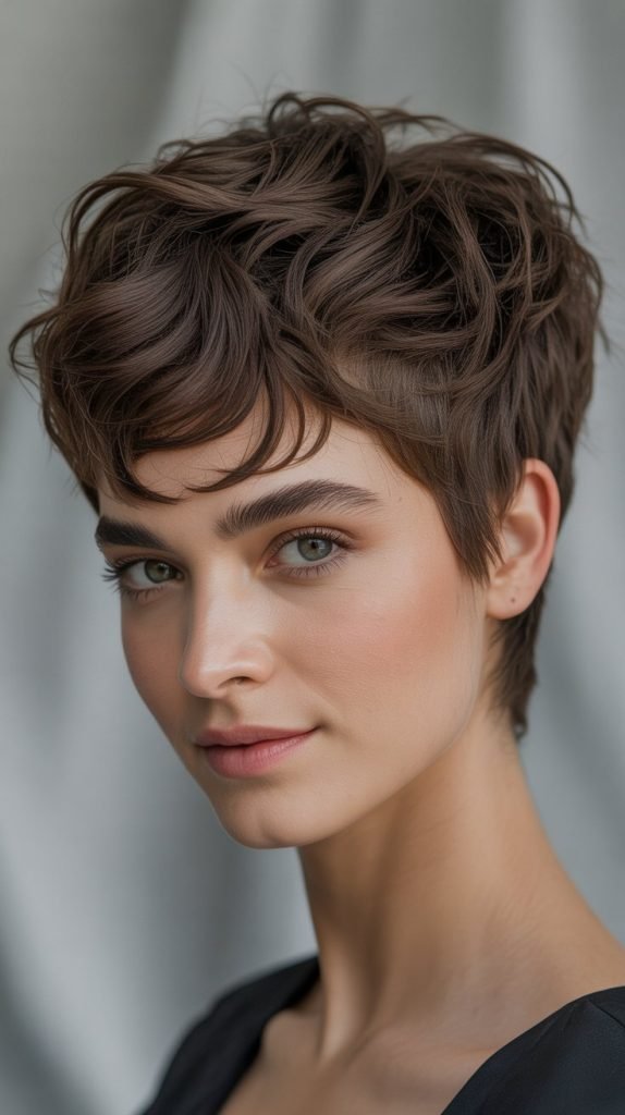 Wavy Pixie with Piecey Texture