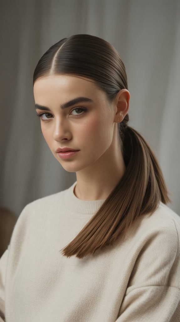 Laminated Ponytails and Buns