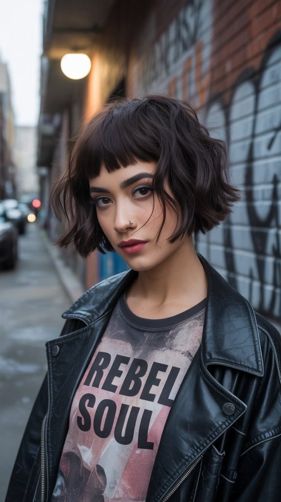 Choppy Textured French Bob