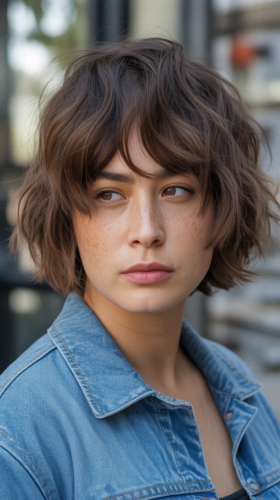 Tousled Crop with Natural Texture