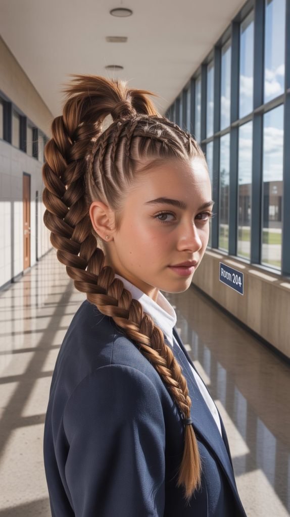 Ladder Braid Ponytail