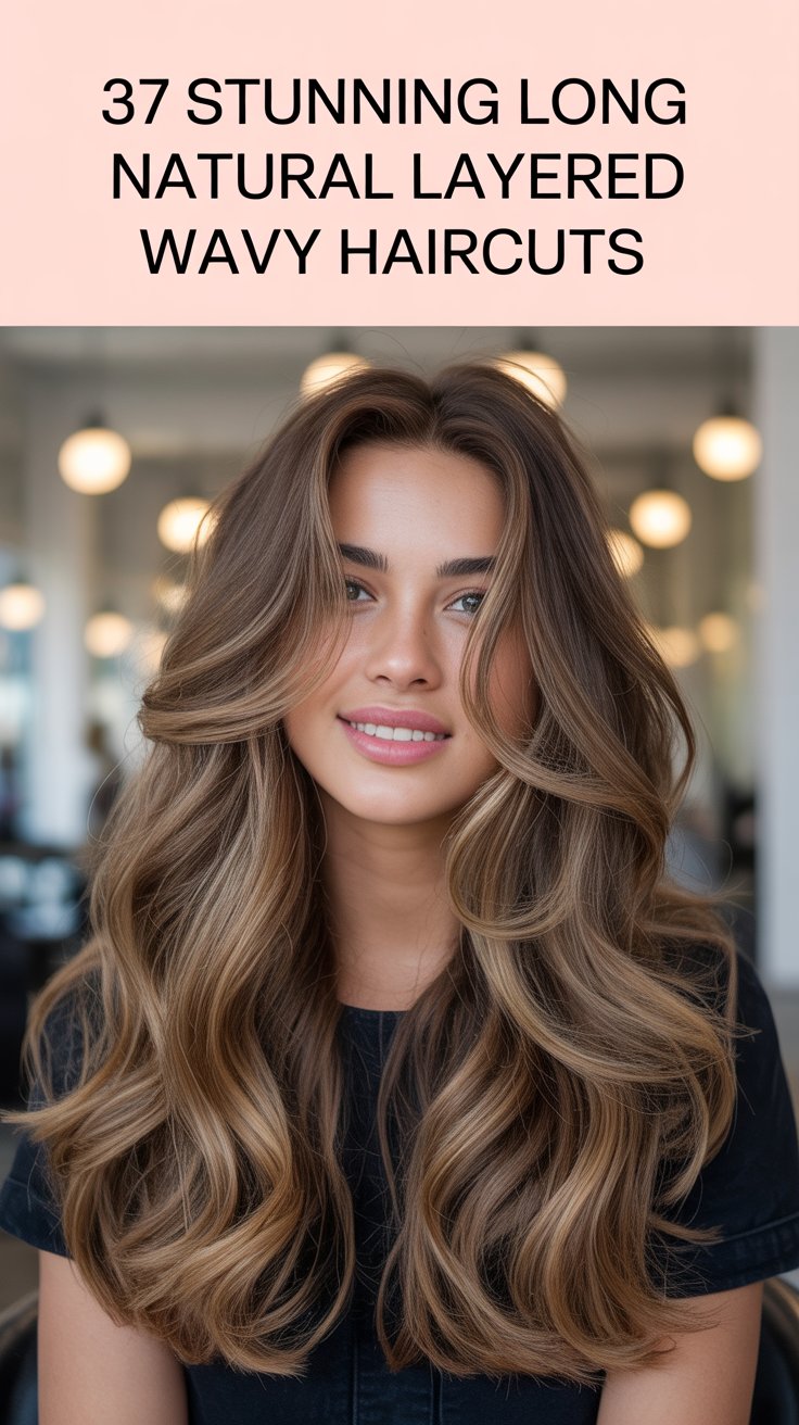 37 Stunning Long Natural Layered Wavy Haircuts