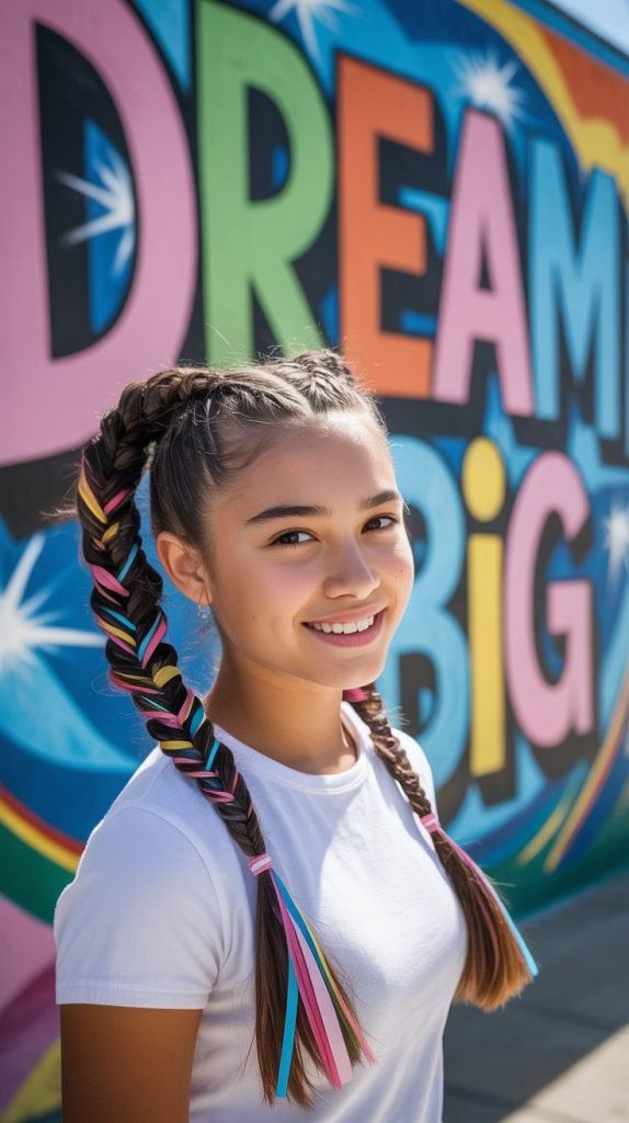 Triple Braid Ponytail