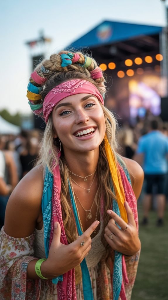 Festival-Ready Bandana Crown