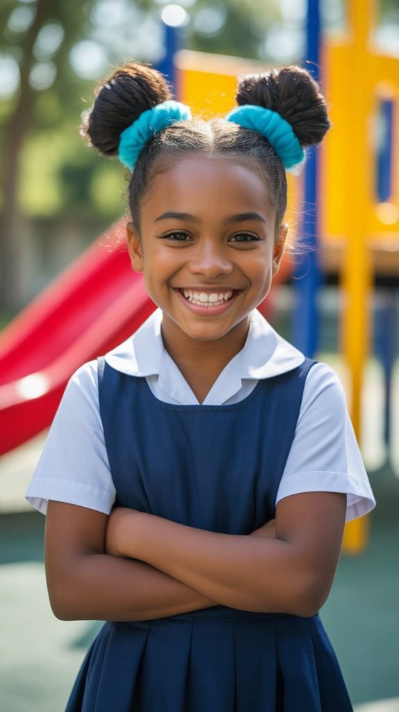 Space Buns with Natural Texture