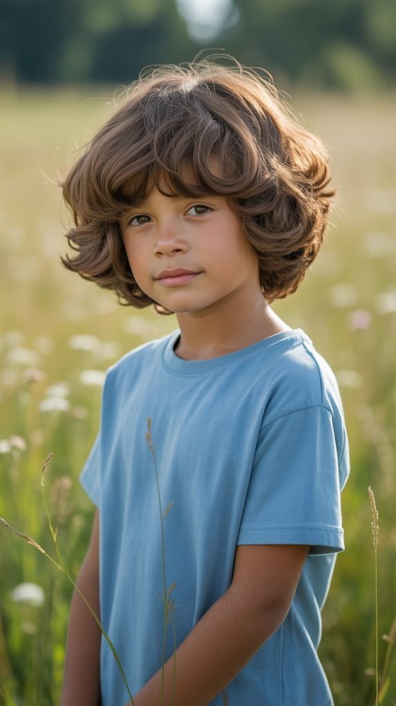 Layered Curly Bob Cut