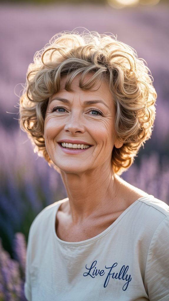 Voluminous Short Curls