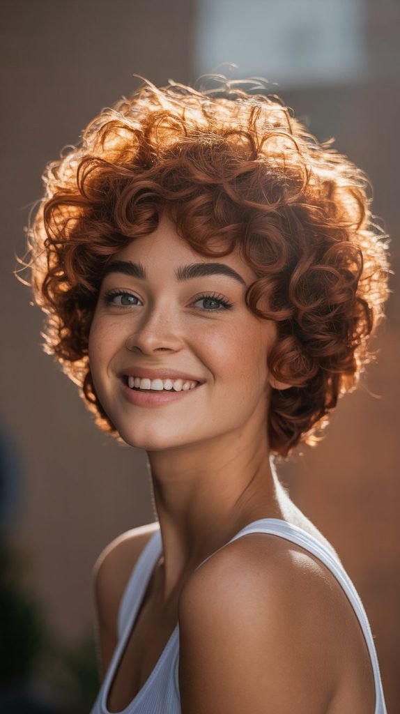 Voluminous Curly Pixie