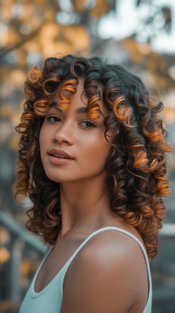 Caramel Highlights for 3B Curls