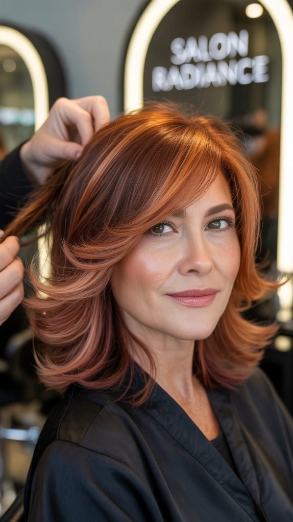 Layered Cut with Dimensional Color