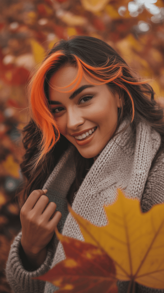 Pumpkin Orange Streaks