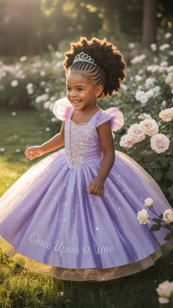 Princess Crown Side Part Braids