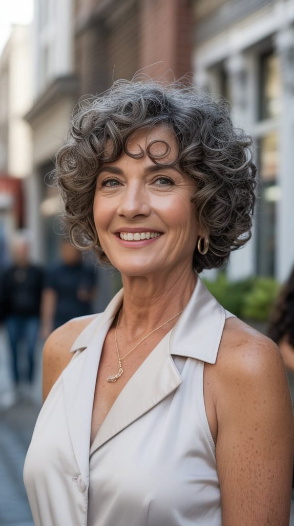 Curly Bob with Definition