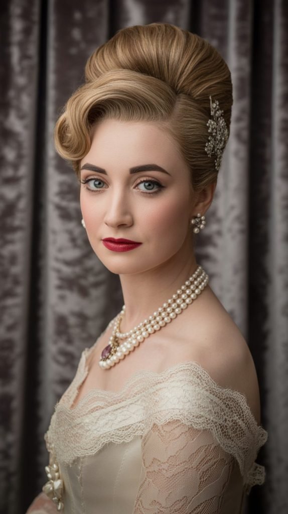 Vintage Pompadour Half-Up