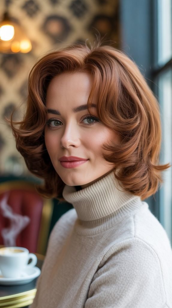 Medium-Length Feathered Cut