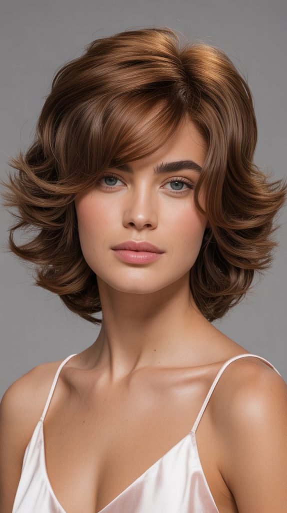 Voluminous Shoulder-Length Shag