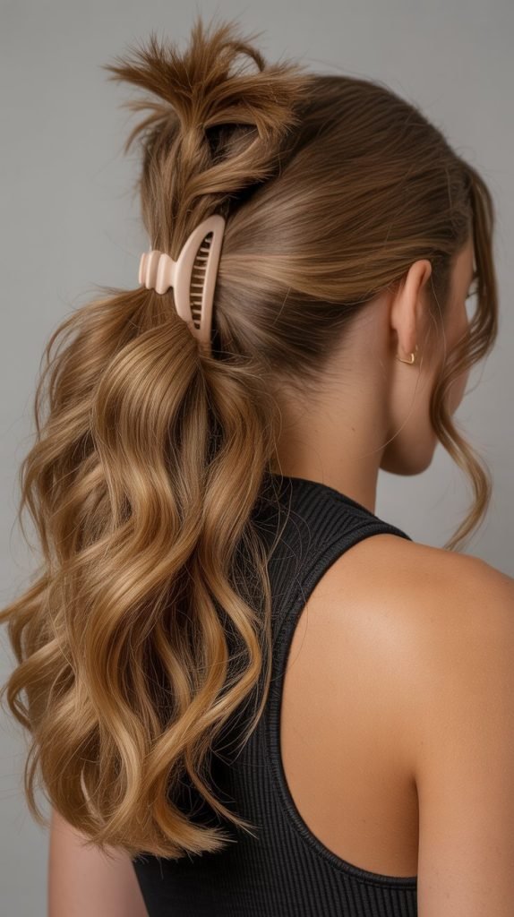 Textured Ponytail Bunch