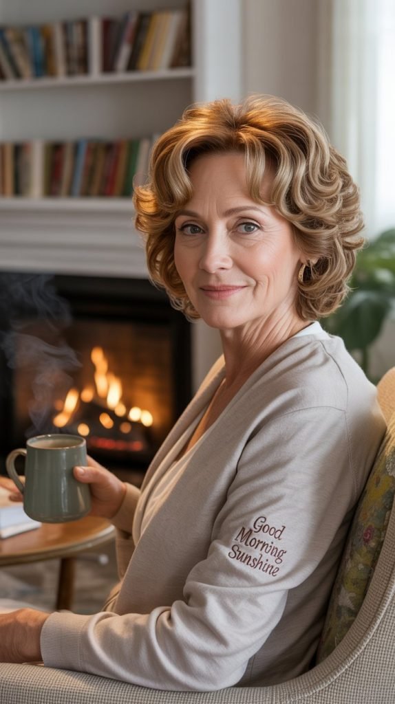 Face-Framing Layers with Soft Curls