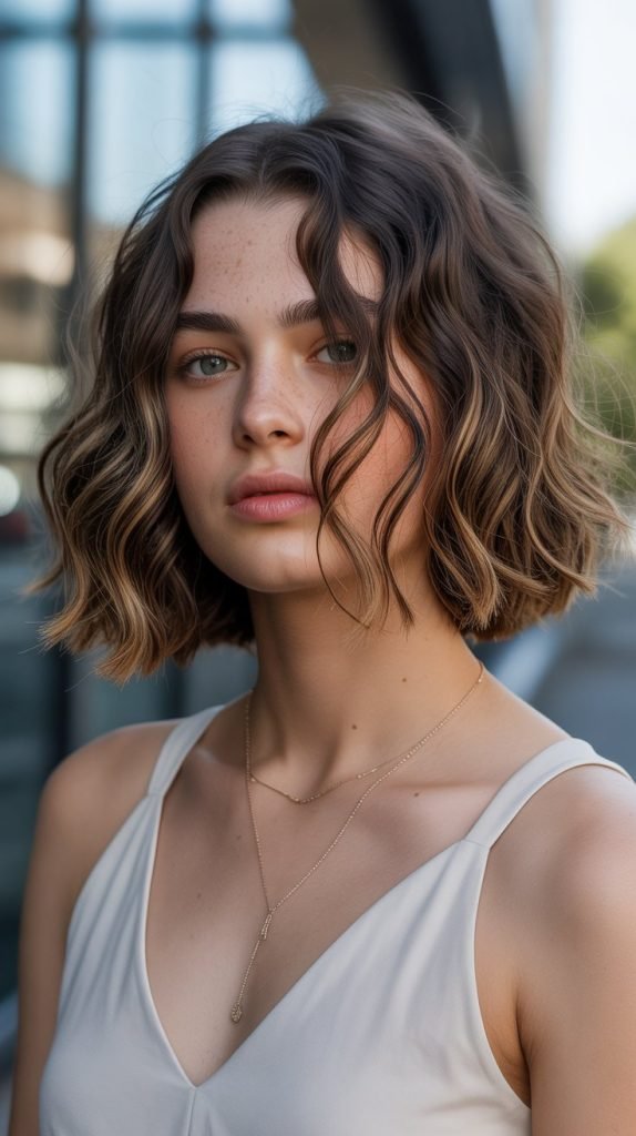  Wavy Bob with Natural Flow