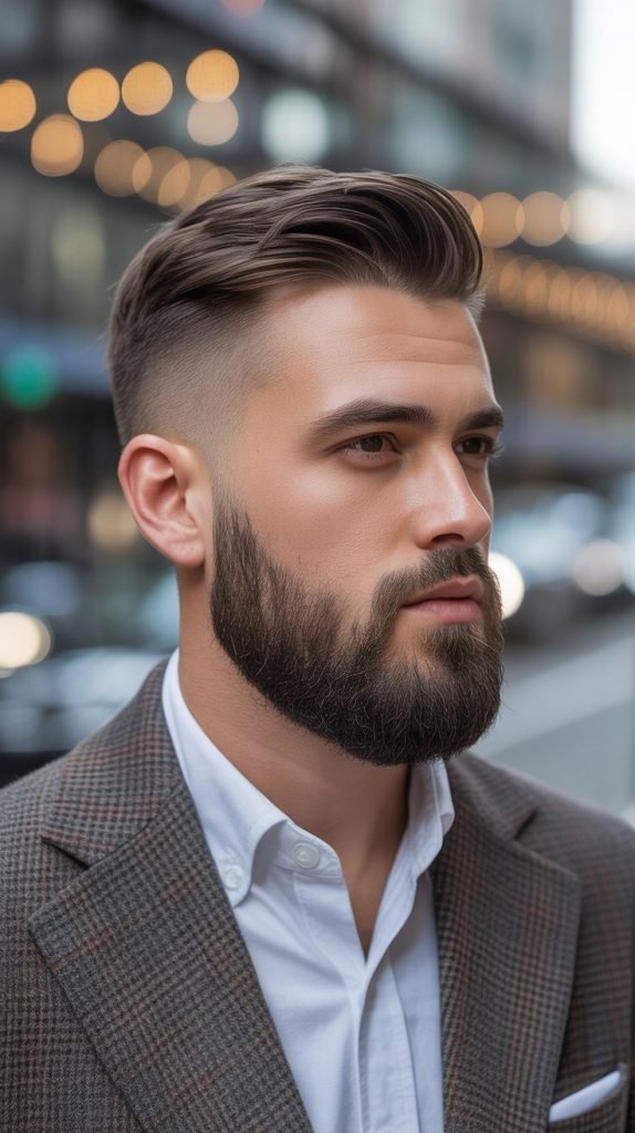 Taper Fade with Beard Integration