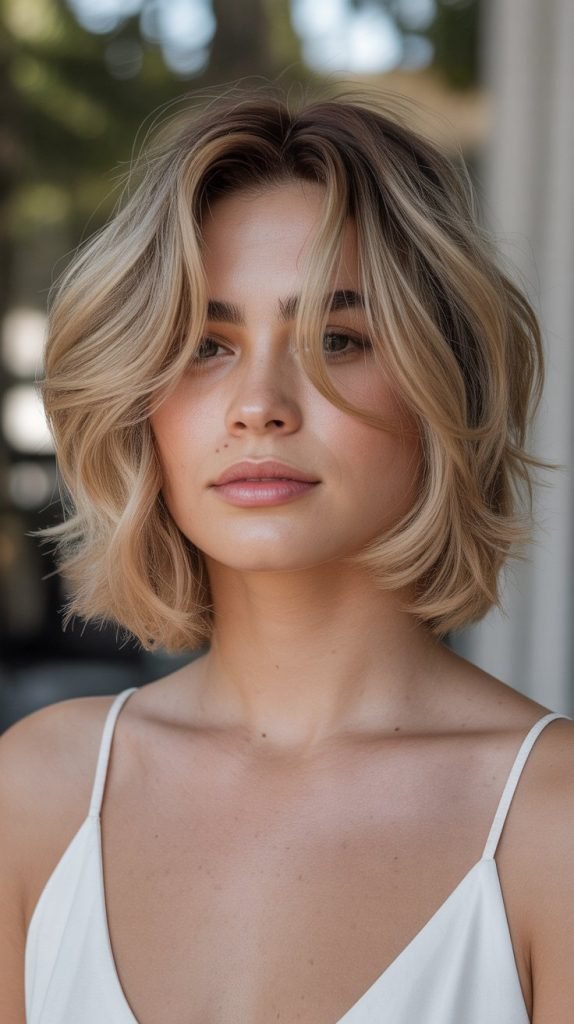 Wispy Layered Bob with Soft Texture