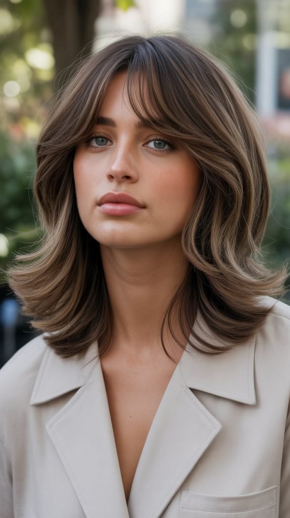 Wispy Shag with Curtain Bangs