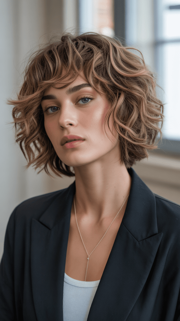 Choppy French Bob with Texture Variation